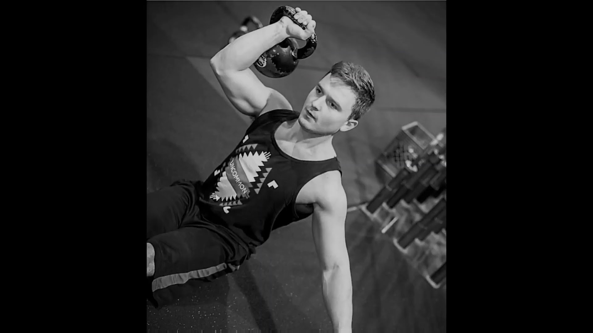 man doing workout in a gym