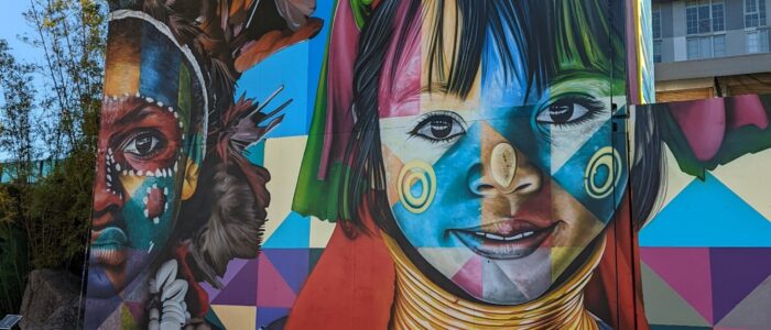 amazing art work done on a wall